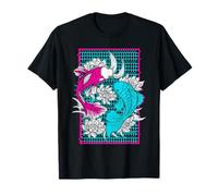 Koi Pesce Sakura Giapponese Estetica Vintage Asiatico Arte Maglietta