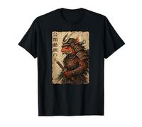 Koi Pesce Samurai Giapponese Ukiyo-e Vintage Anime Guerriero Maglietta
