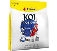 KOI PROBIOTIC PELLET SIZE S 5L / 1,5kg - mangime per piccoli pesci da laghetto, mangime giornaliero per carpe koi per un ampio intervallo di temperatura dell'acqua da 8 a 30°C
