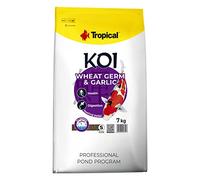 Koi Wheat Germ & Garlic Pellet Size S 7kg - mangime per Piccoli Pesci da laghetto, mangime Giornaliero per Carpe Koi per Un'Ampia Gamma di Temperature dell'Acqua, da 8 a 30°C.