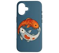 Koi Yin Yang Balance Opere d'arte Zen Yoga Class Custodia per iPhone 16