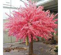KOIAMVZW 2x1.8m/6.6x5.9ft Giapponese Ciorini Artificiali Fiodi di Simulazione Rosa pianta di Simulazione di Seta Finta Decorazione di pesche di Pesca Fiore Falsa
