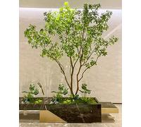 KOIAMVZW Albero Artificiale, Campana Giapponese simulato, Cavallo da Finestra Ubriaco in Legno in Legno di Decorazione Interno ed Esterna Grande Albero Finto Paesaggio Verde Piante Verdi 1,6 m*1m
