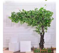 KOIAMVZW Albero di ficus Artificiale Grande pianta Decorativa Interna per Hotel, Centri Commerciali e Matrimoni Design Realistico Che desiderano Arbitro di Albero a-3x3m