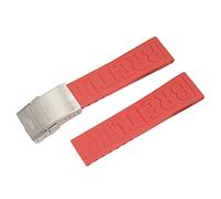 KOIAMVZW COEPMG GUSH CANDA DELL'OLLETTO 22MM 24 mm per Breitling Superocean Heritage Avenger Challenger Challenger Woven Wool Water Aout Watch Strap (colore: lettere d'argento rosso, dimensione: 24