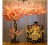 KOIAMVZW Grande pianta Che Desidera Albero Artificiale Fiore di ciliegio Alberi Simulazione Pesca fioritura Albero Falsa Fiore di Seta Decorazione di Pesca Interno