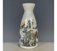 KOIAMVZW Vaso in Ceramica, Pastello in Porcellana, Montagna e Acqua, Secchiello per Vino, Decorazione Vaso Piccolo, Decorazione casa Soggiorno