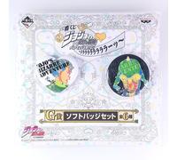 Koichi Hirose Echoes JoJo's Bizarre Adventure Soft Can Badge Japan F/S
