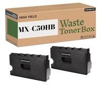 KOINKTO MX-C50HB MXC50HB - Scatola toner di scarto compatibile con stampanti Sharp MX-C528F, MX-C428F, MX-C528P, confezione da 2