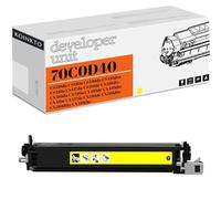 KOINKTO Unità di sviluppo 70C0D10 70C0D20 70C0D30 70C0D40 compatibile per stampanti Lexmark CS310 CS410 CS417 CS510 CX310 CX410 CX510 (sviluppatore giallo)