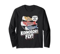Koinobori Fly Pop Cultura estetica Giapponese Maglia a Manica