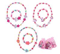 KOIROI 6 Pezzi Gioielli Bambina Collana Braccialetti, Gioielli con Unicorno per Bambini, Collana Bracciali Bambina, Collana e Braccialetti Set Regalo Festa Compleanno per Bambina