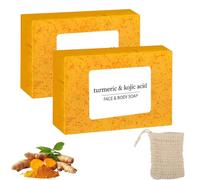 Kojic Acid and Turmeric Soap, Honey Glow Lemon Turmeric Kojic Acid Soap Bar (2)
