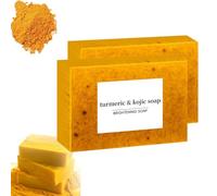 Kojic Acid and Turmeric Soap, Honey Glow Lemon Turmeric Kojic Acid Soap Bar, Skin Care Soap for All Skin Types, Deep Cleansing Moisturizing (2)