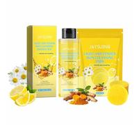 Kojic Acid Cleansing Pad + Siero curcuma per rimuovere macchie scure, tamponi per la pulizia dell'acido turmerico Kojic Acid Pads Turmeric Kojic Acid Pads for Face Cleansing and Exfoliating, Curcuma