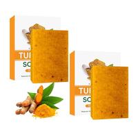 Kojic Acid Soap 2 Stück Turmeric Soap Rimozione Macchie Scure per Viso E Corpo Uniforma Il Tono Della Pelle Schiarente Idratante