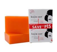 Kojie San Sapone acido cojico, 2 pezzi, 65 g, con glicerina e vitamina C. Sapone antibatterico che lascia sparire macchie scure, punti neri, lentiggini, cicatrici da acne e fornisce una pelle chiara e