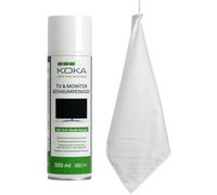 KOKA Spray Schiuma Detergente TV + Panno Microfibra, Monitor, Bianco