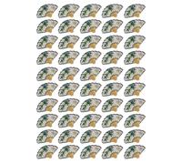 kokdid 10pcs stili cinesi trasparenti bambù fan fascino vintage pendenti per orecchini forcine gioielli cultura tradizionale, 3.9x2.4cm, plastica/resina