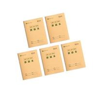 kokdid 5 quaderni a griglia/a righe, 16 fogli ciascuno, per l'apprendimento della matematica cinese e delle lingue, quaderno di scrittura
