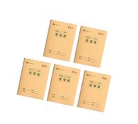 kokdid 5 quaderni a griglia/a righe, 16 fogli ciascuno, per l'apprendimento della matematica cinese e delle lingue, quaderno di scrittura
