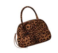 kokdid Borsa a tracolla alla moda coreana in camoscio per le donne con tracolla regolabile spaziosa borsa a tracolla essenziale quotidiana delicata borsa a tracolla quotidiana, Marrone leopardato