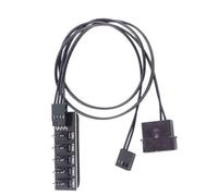 kokdid Cavo di alimentazione Hub Splitter Adattatore 1 a 5 4Pin CPU Caso di Raffreddamento Chasis Fan per Computer 4Pin Silenzioso Ventola di Raffreddamento