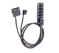 kokdid Cavo di alimentazione Hub Splitter Adattatore 1 a 5 4Pin CPU Caso di Raffreddamento Chasis Fan per Computer 4Pin Silenzioso Ventola di Raffreddamento