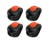 kokdid Organizzatori efficienti per canne da pesca, contiene fino a 4 canne da pesca per attività all'aperto, migliora la gestione degli attrezzi da pesca, supporto a sgancio rapido