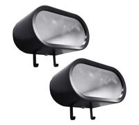 kokdid Portachiavi a tema automobilistico di durevolezza Gancio a specchio e illuminazione a LED per garage o decorazione d'ingresso Cerchio fissato al muro