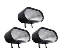 kokdid Portachiavi a tema automobilistico di durevolezza Gancio a specchio e illuminazione a LED per garage o decorazione d'ingresso Cerchio fissato al muro