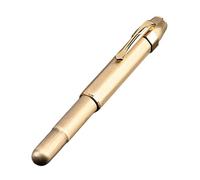 kokdid Pratica penna stilografica corta con corpo in metallo anticato, design compatto e portatile, per attività di scrittura quotidiana, penna stilografica retrò