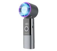 kokdid Ventilatore portatile ricaricabile con schermo a LED per trucco e ventilatore digitale portatile portatile