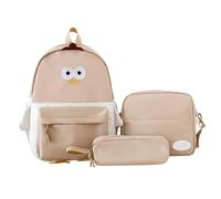 kokdid Zaini Con Matita Sacchetti Bookbags Estetica Set Scuola Zaino Per Ragazze Ragazze Donne Zaino Per La Ragazza, Khaki Tre Pezzi Se