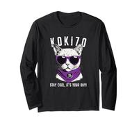 Koki Celebration - Occhiali da Sole per papà, Uomini, Donne, Madri, Amanti dei Gatti, Koki, Celebrazione, 70 Anni, Divertenti, alla Moda Maglia a Manica
