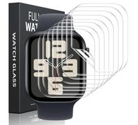 Kokio 8 Pezzi Pellicola Protettiva per Apple Watch SE 3/2/1/Series 6/5/4 44mm,TPU Pellicole Protezione,HD Trasparente Flessibile Senza Bolle Auto Guarigione Morbido Tocco Sensibile