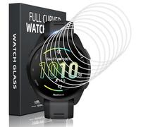 Kokio 8 Pezzi Vetro Temperato per Garmin Forerunner 165/165 Music Pellicola Protettiva,Durezza 9H Antigraffio Senza Bolle Ultra HD Trasparente Installazione Facile Vetrino Protezione