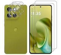 Kokio Vetro Temperato per Motorola Moto G86/G86 Power 5G, 2 Pezzi Pellicola Protettiva + 2 Pezzi Pellicola Fotocamera Protezione, Durezza 9H Glass, HD Anti-Graffio, Senza Bolle Vetrino Schermo