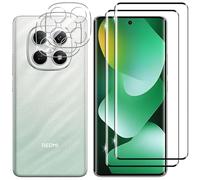 Kokio Vetro Temperato per Xiaomi Redmi Note 15 4G, 2 Pezzi Pellicola Protettiva + 2 Pezzi Pellicola Fotocamera Protezione, Durezza 9H Glass, HD Anti-Graffio, Senza Bolle Vetrino Schermo