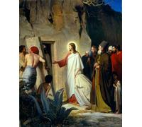 KOKITS Arte della Parete Della Tela Poster Stampe Artistiche Famoso la Resurrezione di Lazzaro diCarlo Heinrich Bloch per l'arredamento del corridoio 60x90cm