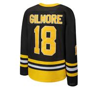 KOKJUX #18 Happy Gilmore - Maglia da hockey da uomo, motivo: Boston Adam Sandler del 1996, per Halloween, colore nero, S-XXXL