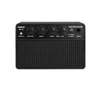 Kokko KG10 - Amplificatore compatto da 10 watt per esercitarsi con suono pulito e saturo, ingresso AUX, uscita cuffie, nero
