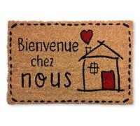 KOKO DOORMATS Zerbino Ingresso casa - Tappeto divertenti in fibra di cocco e base antiscivolo da PVC, da esterno e interno con misure 40x60cm (Estás Aquí)