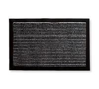 KOKO DOORMATS Zerbino Ingresso casa | Tappeto ingresso interno o esterno | assorbente, antiscivolo e lavabile | tappeto per cucina tappeto cucina antiscivolo (antracite, 60 x 80 cm)