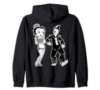 Koko Il Pagliaccio Fantasma e Fidanzata Vintage Cartone Animato Felpa con Cappuccio