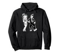 Koko Il Pagliaccio Fantasma e Fidanzata Vintage Cartone Animato Felpa con Cappuccio