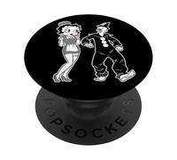 Koko il pagliaccio fantasma e fidanzata vintage cartone animato PopSockets PopGrip Adesivo