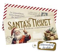 KOKO&LORA - Biglietto di Natale da personalizzare con adesivo da grattare • Sorpresa • Buono da compilare con adesivo da grattare - Biglietto da grattare per scrivere - Buono di Natale