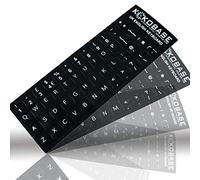 Kokobase® Qwerty - Adesivi per tastiera inglese, autoadesivi, per una facile conversione della lingua e rinnovo della tastiera