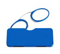 KoKoBin Lenti da lettura unisex, compatte, mini clip per occhiali da lettura senza ferretto, antiscivolo, per la lettura, sempre a portata di mano (blu chiaro, + 3,5)